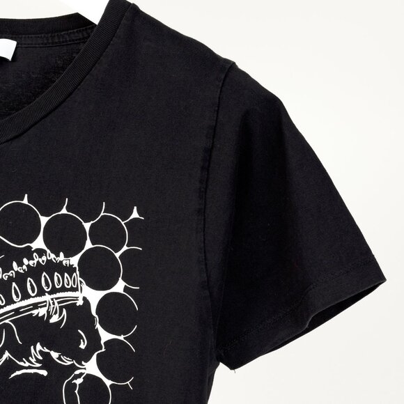 Moschino Black Cotton Princess Diana-Graphic Tee - Picture 4 of 7